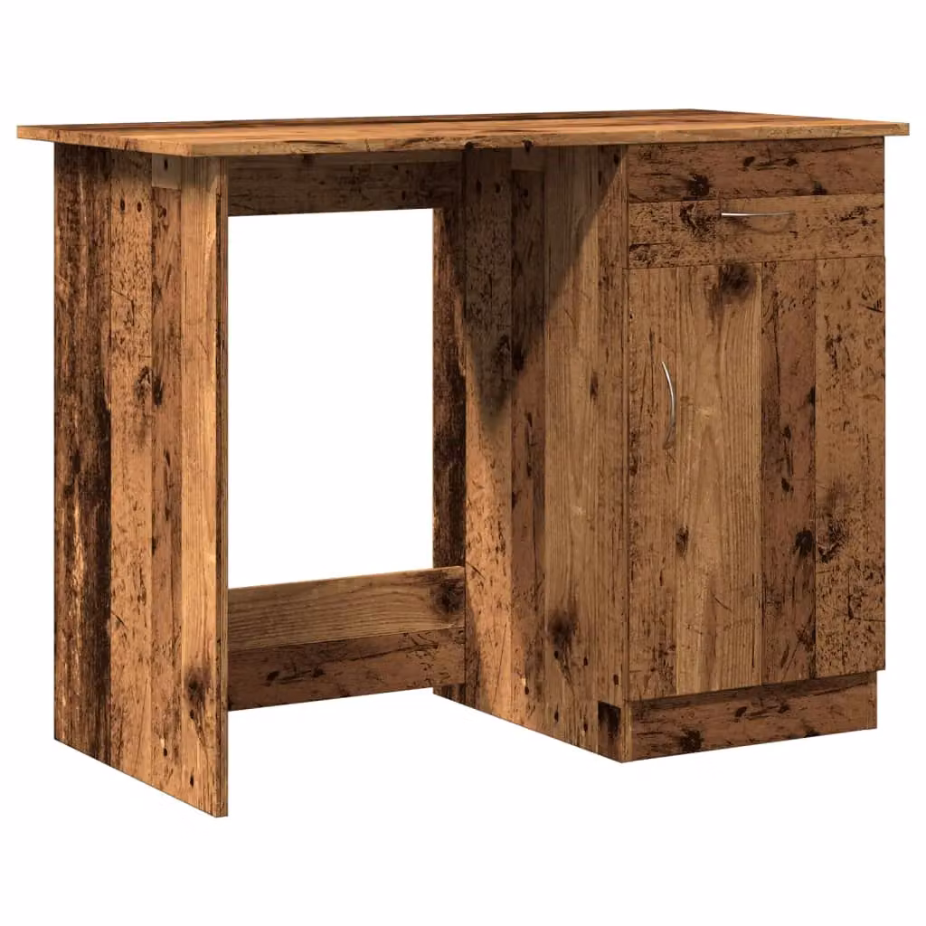 Berkfield Home Modern Writing Desk in Brown, W/D/H: 100 x 50 x 76 cm – 2