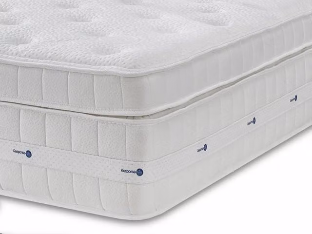 Kaymed Signature Response Gel Pocket 2500 Hybrid Boxtop Mattress, White, W/D/H: 120 x 200 cm