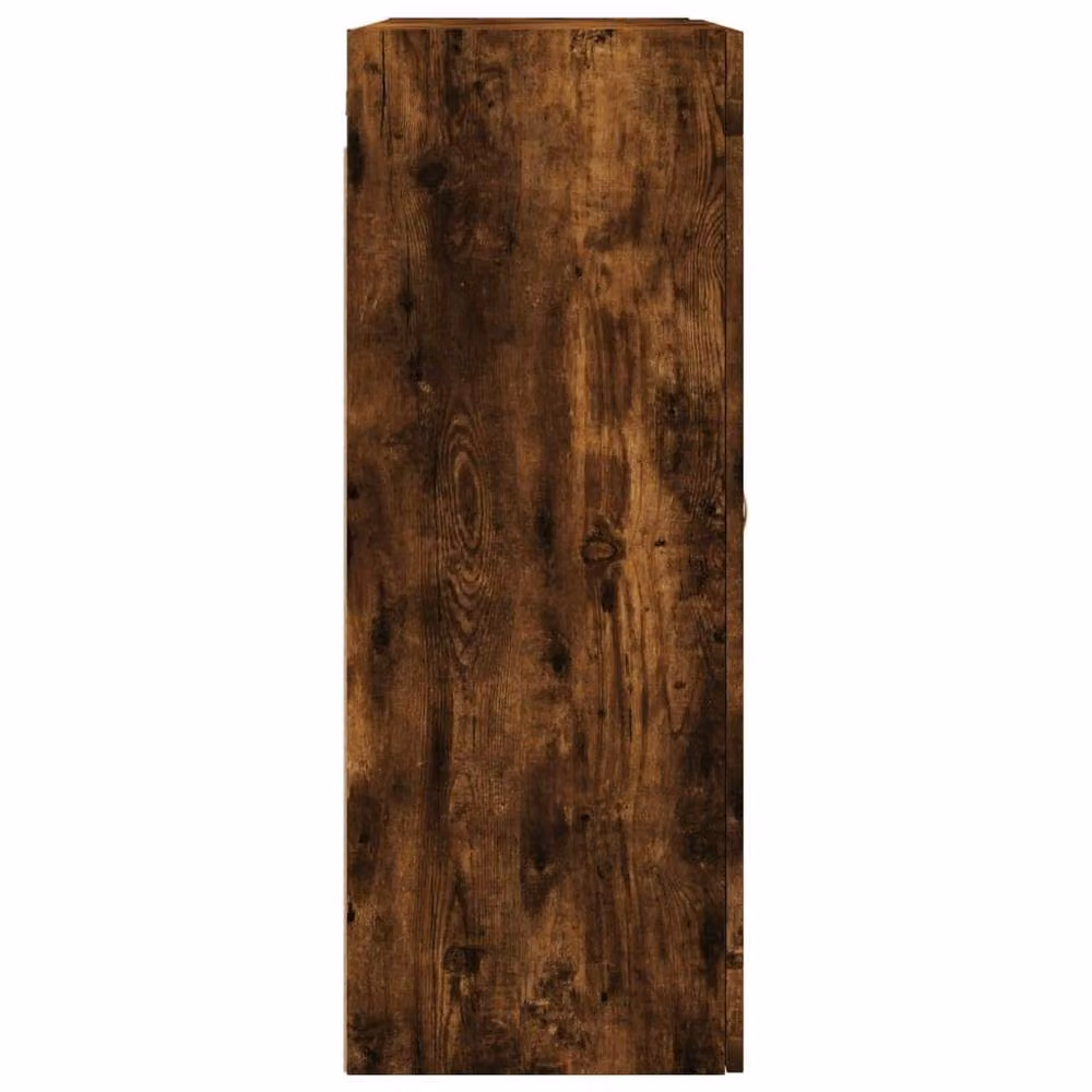 Berkfield Home Wall Mounted Cabinets with Glass Doors, 2 Pack, Smoked Oak Brown, W/D/H: 90.0 x 34.0 x 69.5 cm – 4