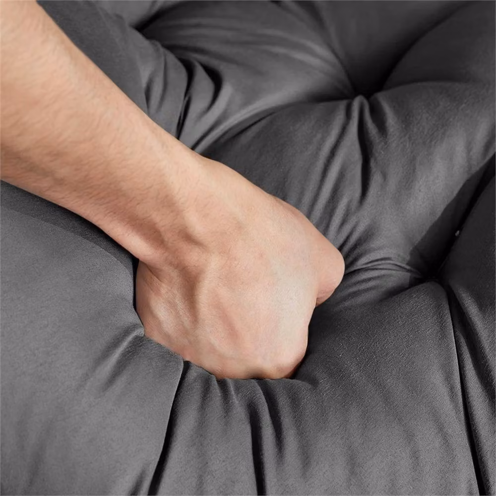 EONLION Black Round Egg Chair Cushion Seat Pad, Diameter: 100 cm – 4