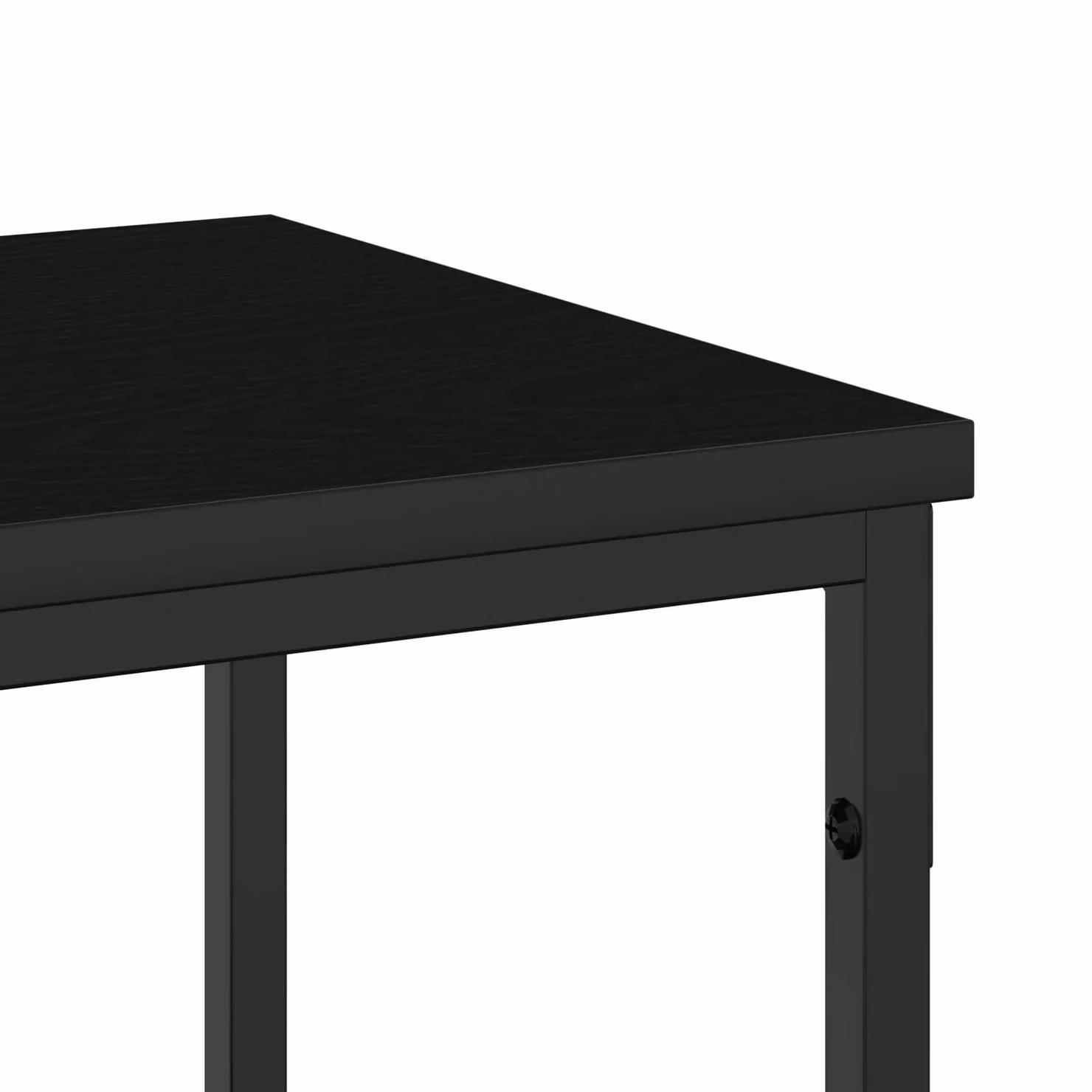 Berkfield Home Modern Black Oak Console Table with Steel X-Frame, W: 200 cm, D: 30 cm, H: 75 cm – 3