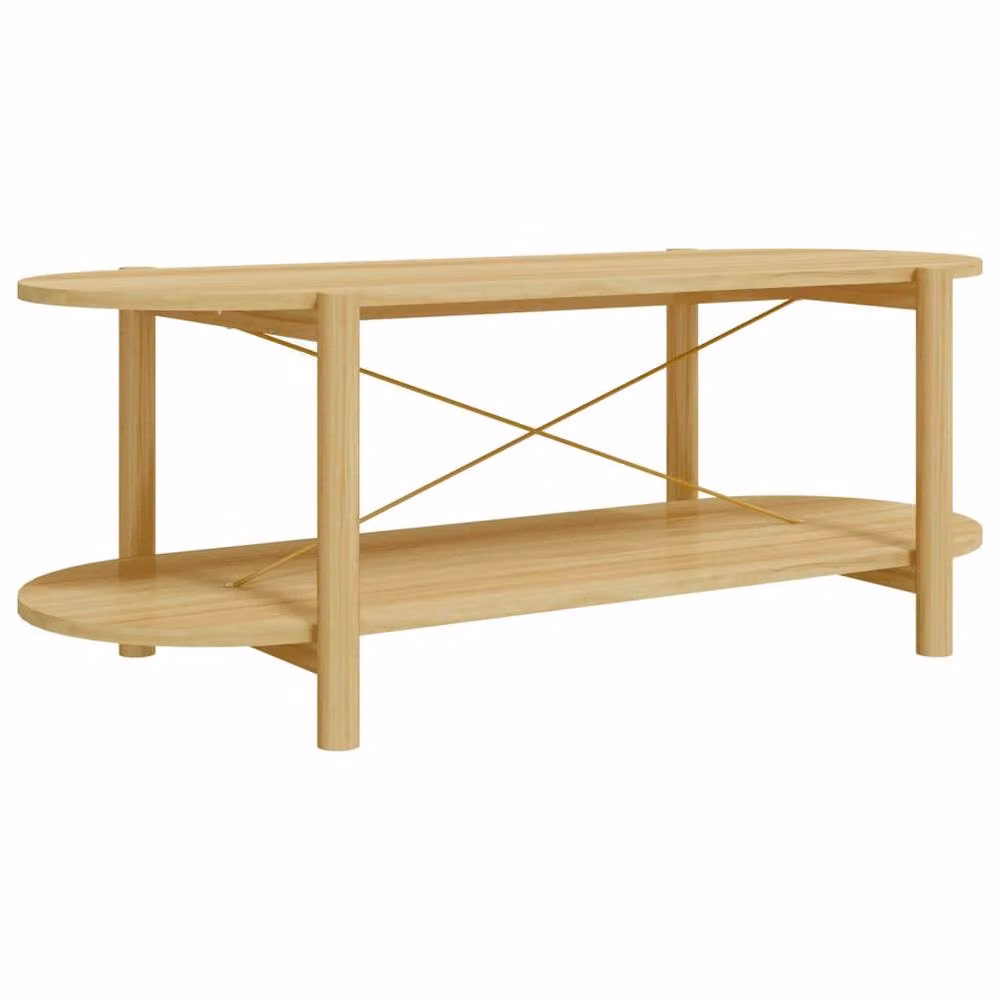 Berkfield Home Brown Engineered Wood Coffee Table, W: 110 cm, D: 48 cm, H: 40 cm – 2