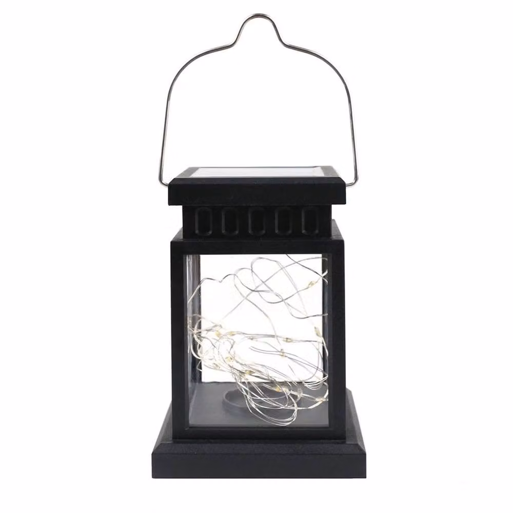 SPETLEK Solar Outdoor Garden Lantern Table Lamp in Black with Warm White Light – 2