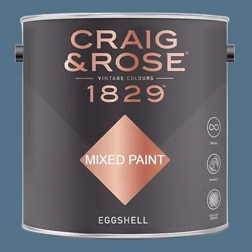 Craig & Rose 1829 Braze Blue Eggshell Paint, 2.5L