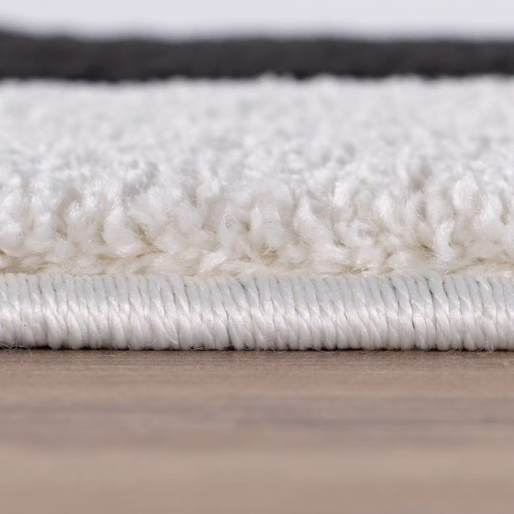 THE RUGS Joli Wavy Soft and Dense Pile Rectangular Rug in Black, W: 200 cm, D: 290 cm – 3