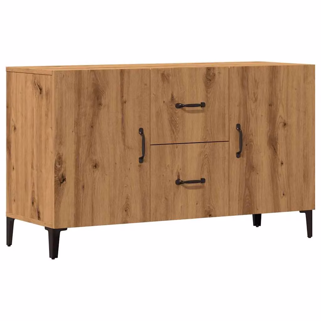 Berkfield Home Artisan Oak Sideboard in Brown, W/D/H: 100 x 36 x 60 cm – 2
