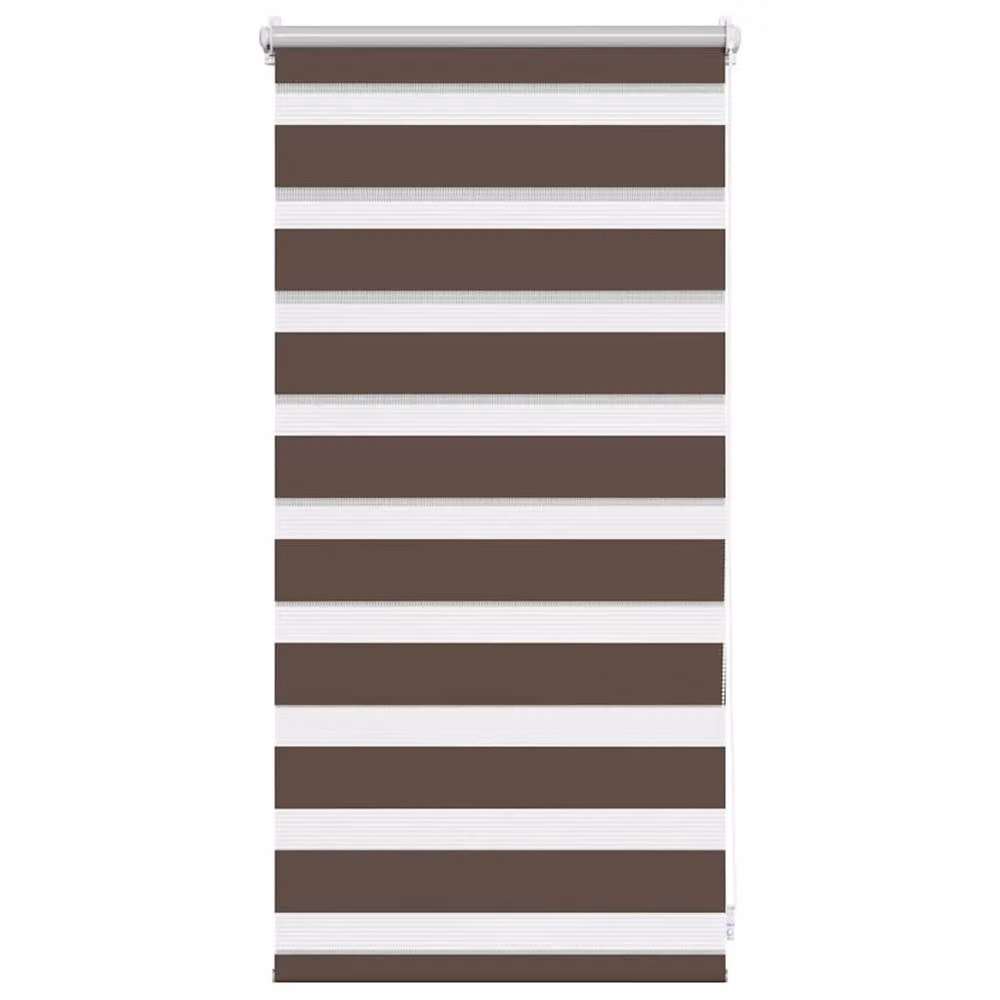 Berkfield Home Elegant Zebra Blind, Brown and White, W: 40 cm, H: 100 cm – 3