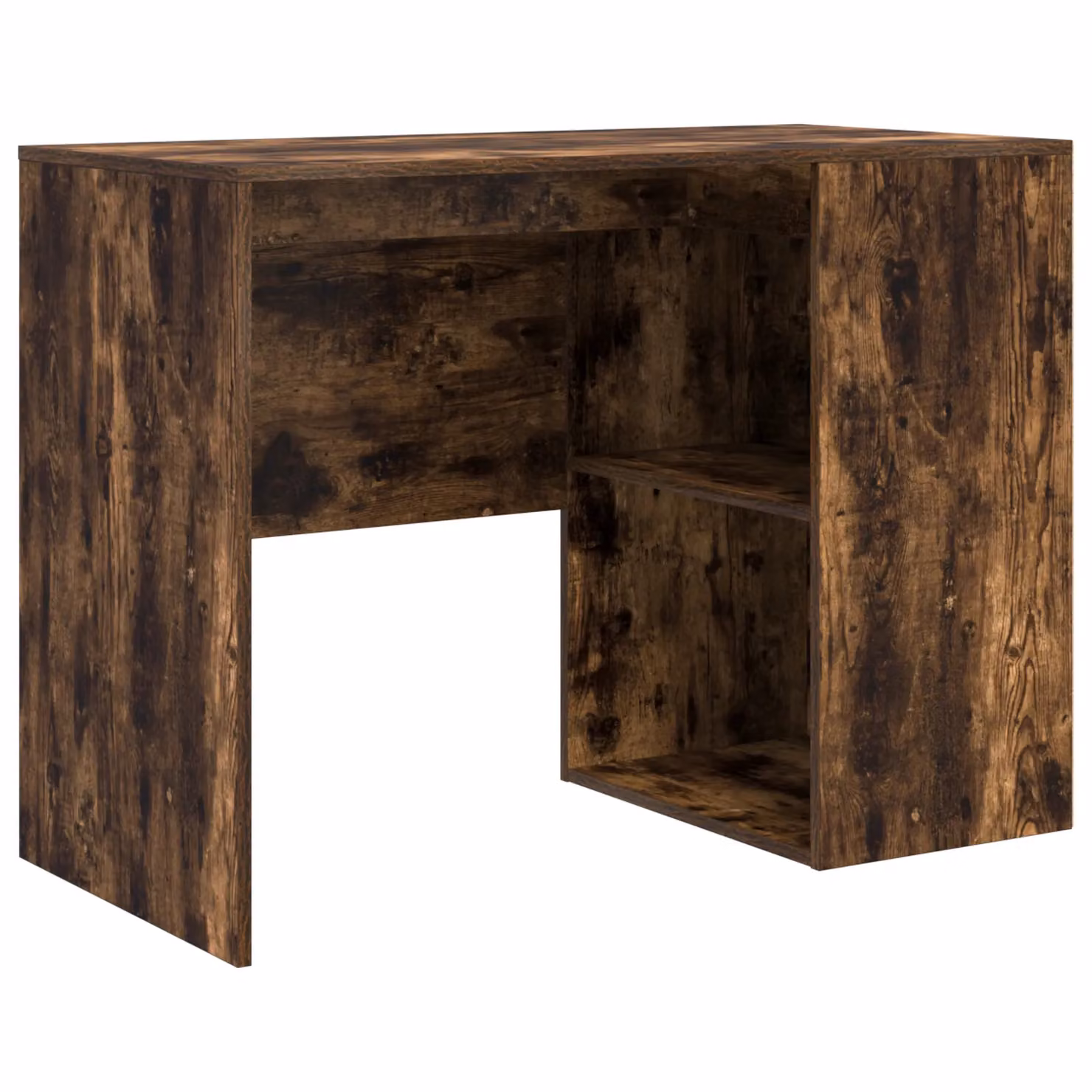 Berkfield Home Modern Writing Desk in Smoked Oak Brown, Engineered Wood – 2