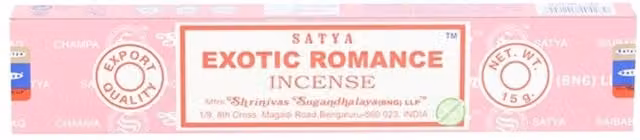Satya Exotic Romance Floral Incense Sticks, Pink