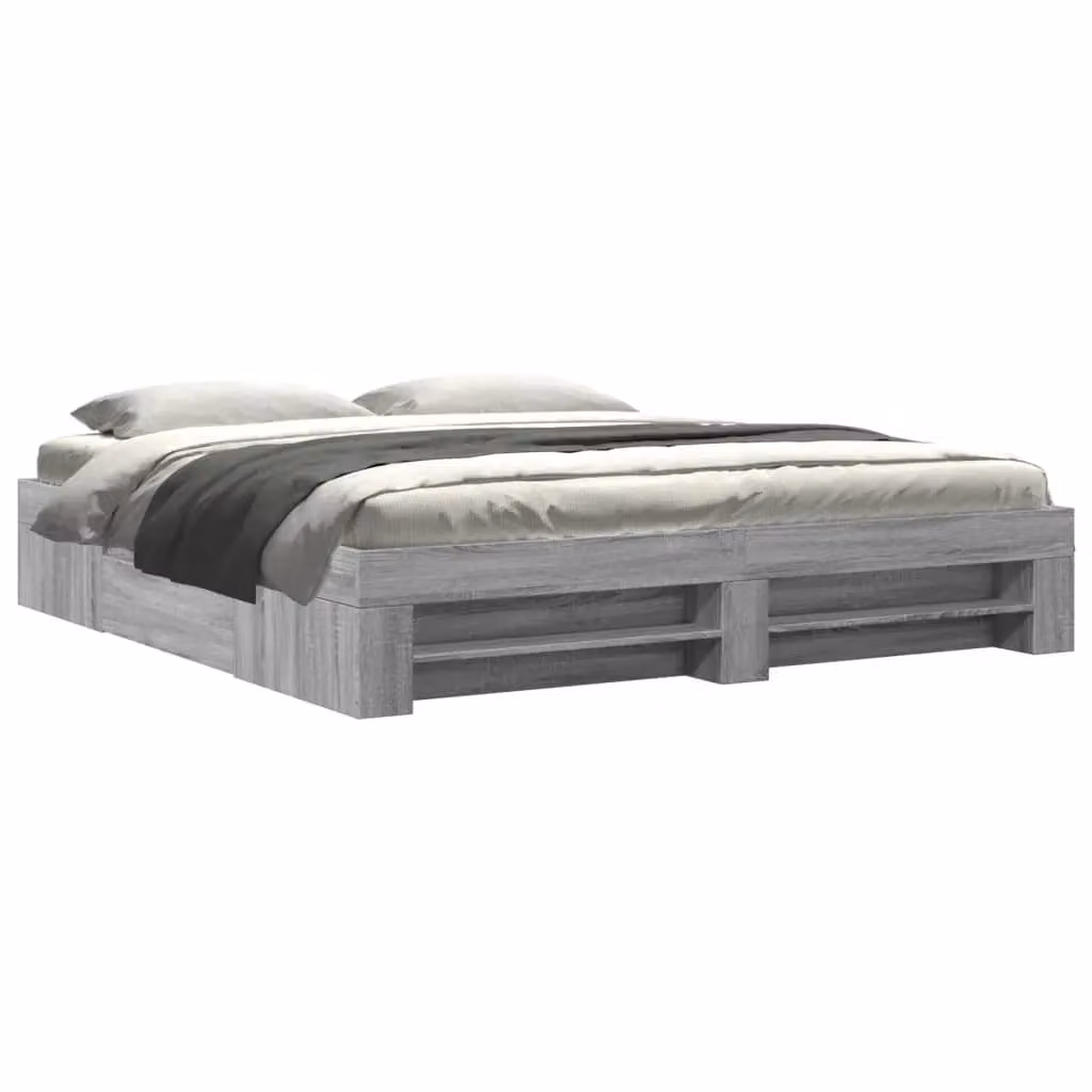 Berkfield Home Super King Bed Frame with Drawers, Grey, W/D/H: 180 x 200 cm – 2
