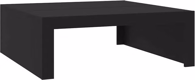 Berkfield Home Modern Square Coffee Table in Black, W/D/H: 100 x 100 x 35 cm – 1