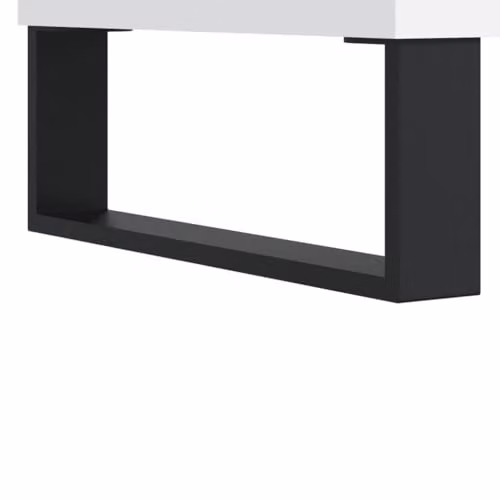 vidaXL Modern White Sideboard in MDF and Metal, W/D/H: 60 x 35 x 70 cm – 2