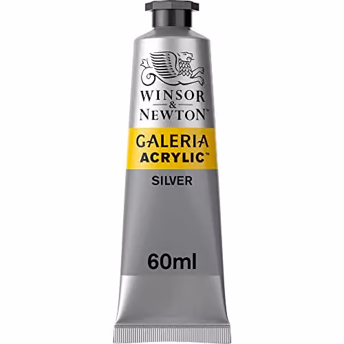 Winsor & Newton Galeria Acrylic Paint, Silver, 60ml – 2