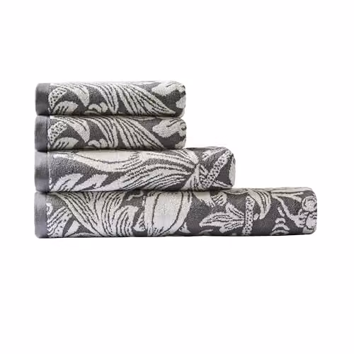 William Morris At Home Sunflower 100% Cotton Bath Sheet in Iron, W: 100 cm, H: 150 cm – 3