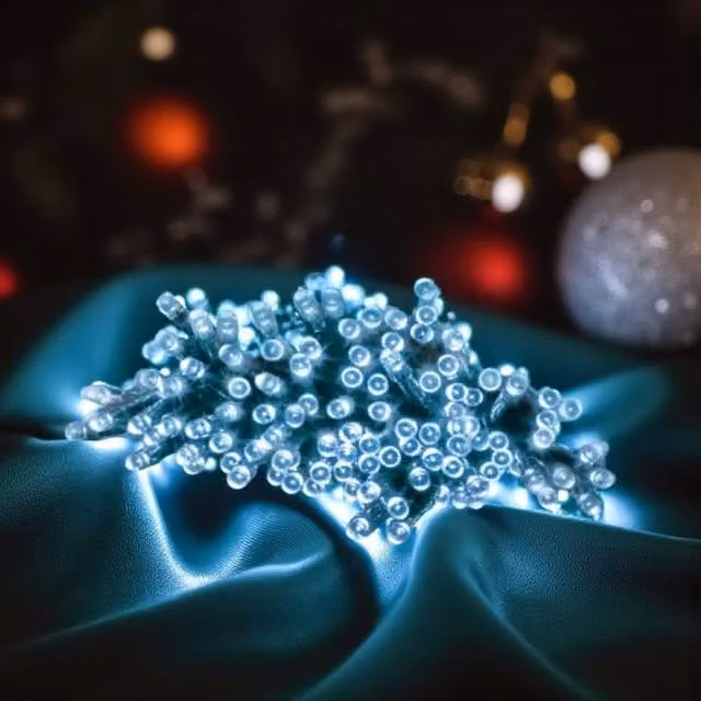 Garden Greatness 25 LED White Indoor Christmas String Lights, 1 Pack