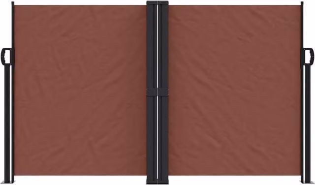 Berkfield Home Retractable Single Side Awning in Brown, W/D/H: 1000 x 140 cm