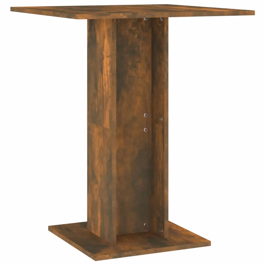 Berkfield Home Bistro Table in Smoked Oak Brown, W/D/H: 60 x 60 x 75 cm – 2