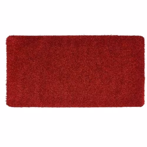 My Mat Red Rectangular Non-Slip Washable Modern Rug W/D/H: 67 x 150 cm