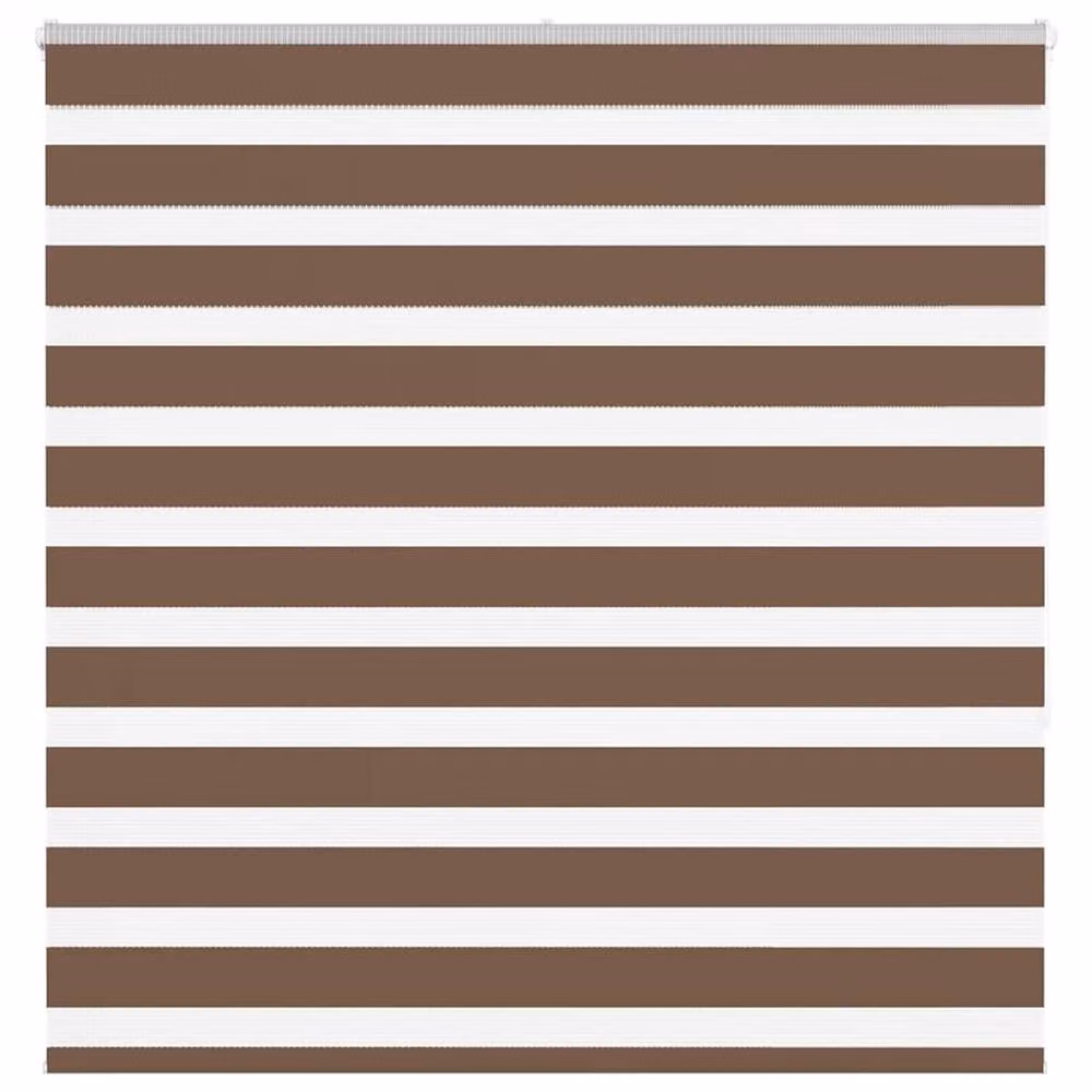 Berkfield Home Elegant Zebra Blind in Brown, W: 145 cm, H: 150 cm – 2