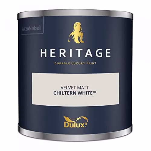 Dulux Trade Heritage Velvet Matt Emulsion Chiltern White, 2.5l – 3
