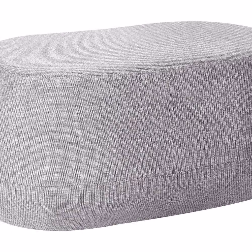 Wyld and Coco Modern Grey Fabric Upholstered Accent Bench with Wood Legs – 2