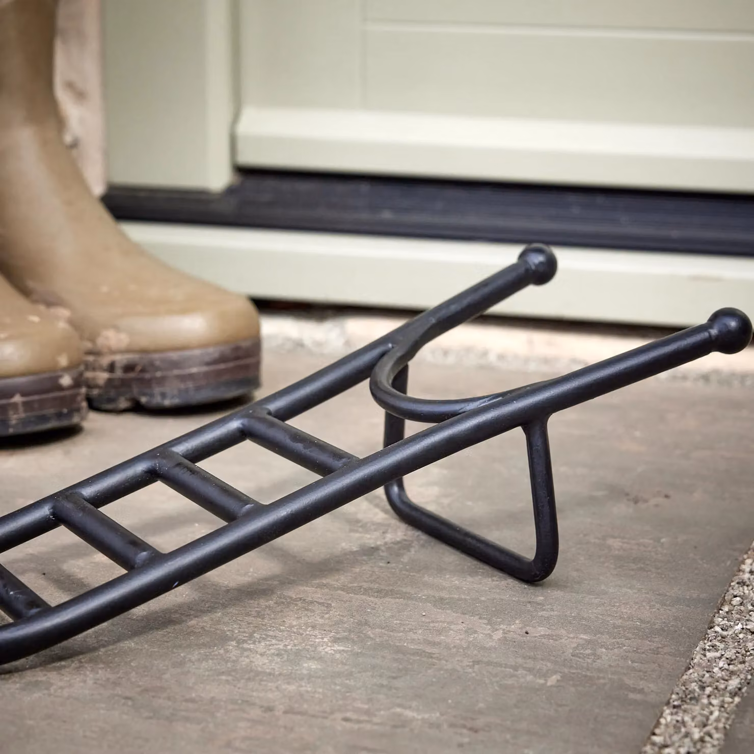 Dibor Traditional Style Cast Iron Outdoor Garden Boot Jack Shoe Scraper, Black – 4