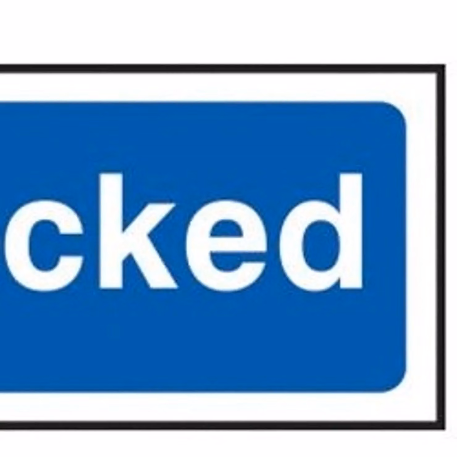 Scan Keep Locked Multicolour PVC Sign, W: 20 cm, H: 5 cm – 2