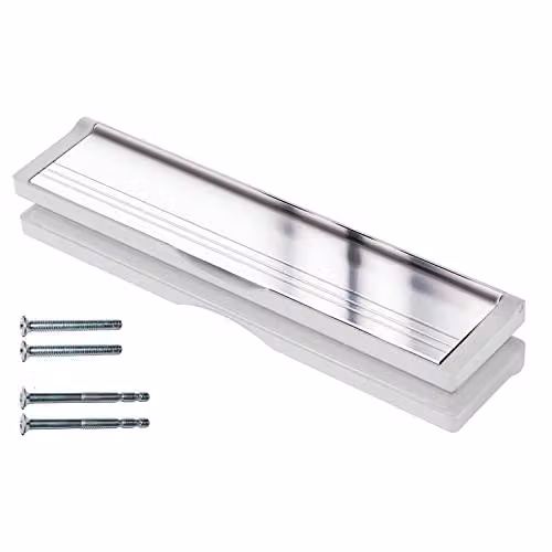 Keypak 12 inch Adjustable Silver Letter Box with Anti-Snap Flap and Draught Excluder