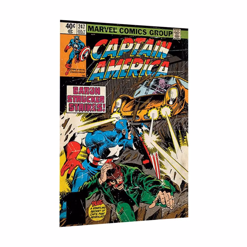 Captain America Baron Strucker Strikes Multicolour Canvas Print – 2