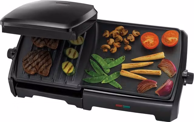 George Foreman Large Grill Griddle in Black