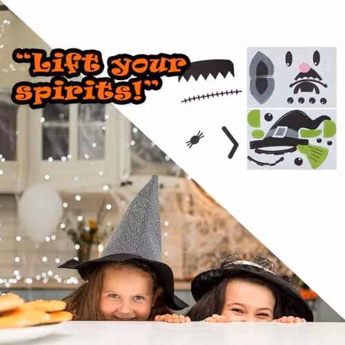 VFM e-Store Pumpkin Decoration Kit with 4 Faces for Halloween Parties, Multicolour – 8