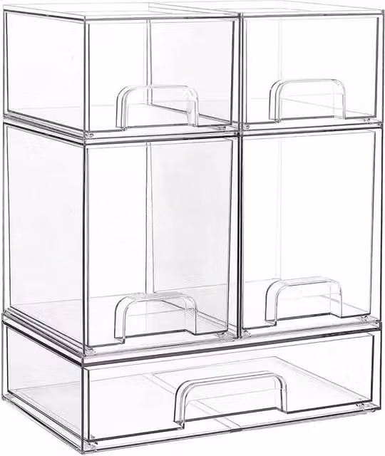 FLAVORA SpaceAid Baby Bottle Storage Organizer, Clear Acrylic – 1