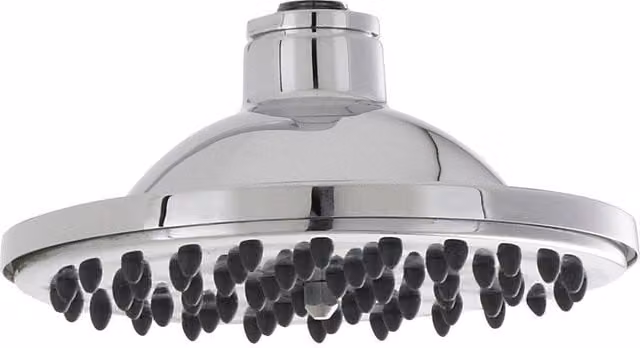 Balterley Rose Round Easyclean Overhead Rain Shower Head in Chrome Silver, Diameter: 15.2 cm