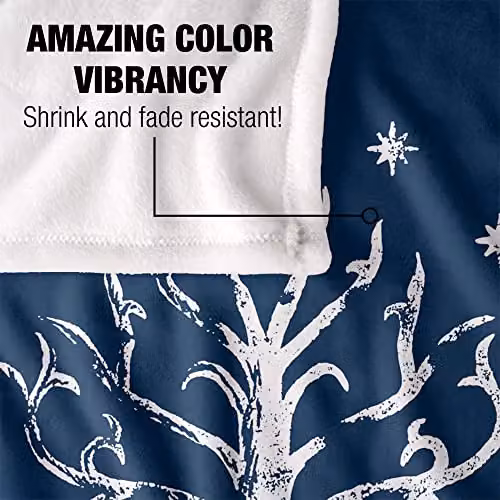 LOGOVISION Fluffy Microfiber Fleece Throw Blanket, Multicolour, W/D/H: 152 x 127 x 1 cm – 4