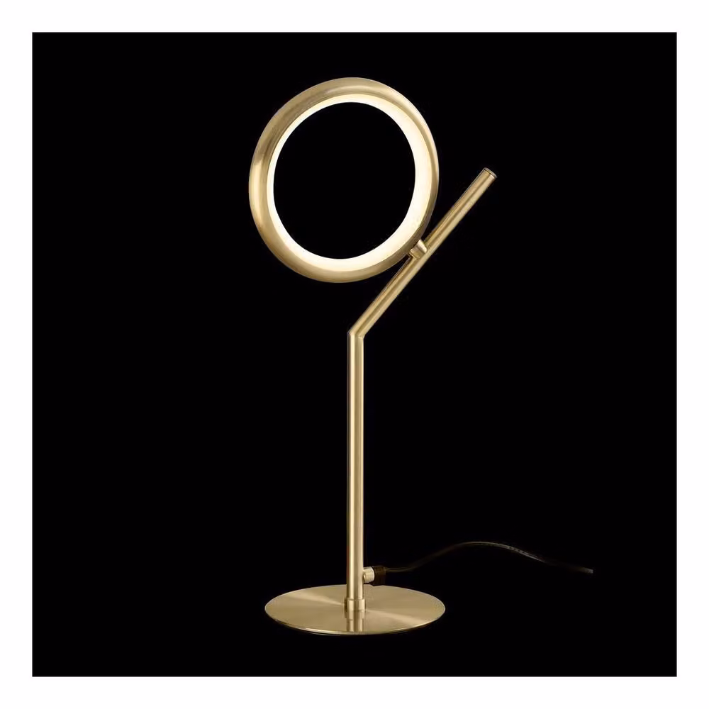 Netlighting Olimpia LED Table Lamp, 8W, 3000K Warm White, 600lm, Gold/Brass – 3