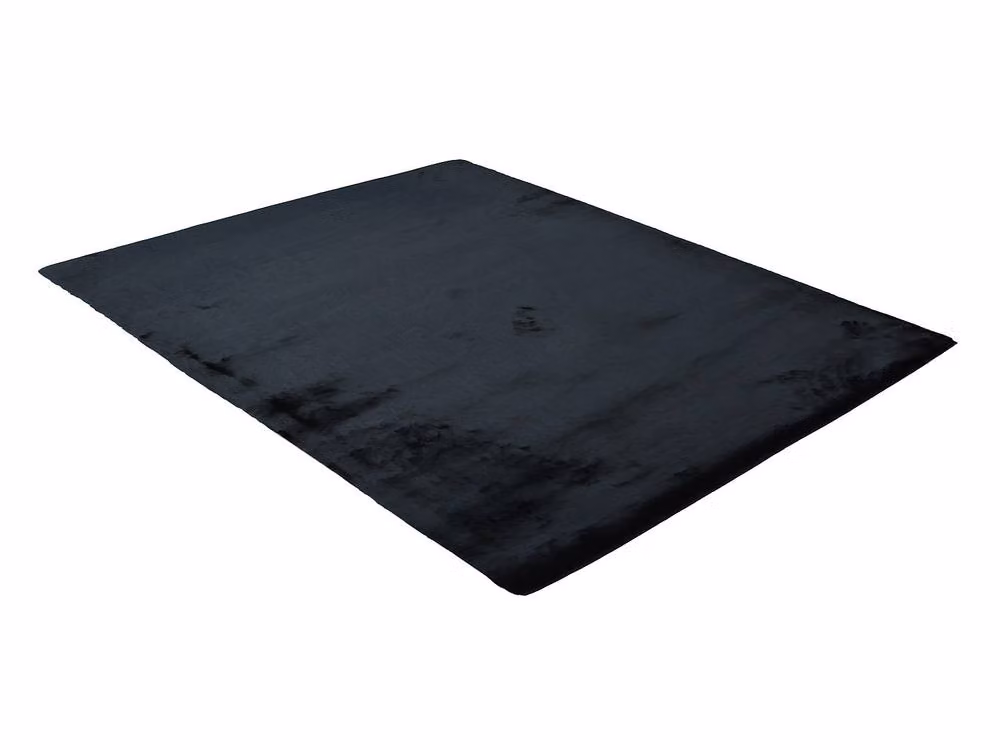 Vente-unique Bunny Shaggy Faux Fur Effect Rug, Black, W: 160 cm, D: 230 cm – 3