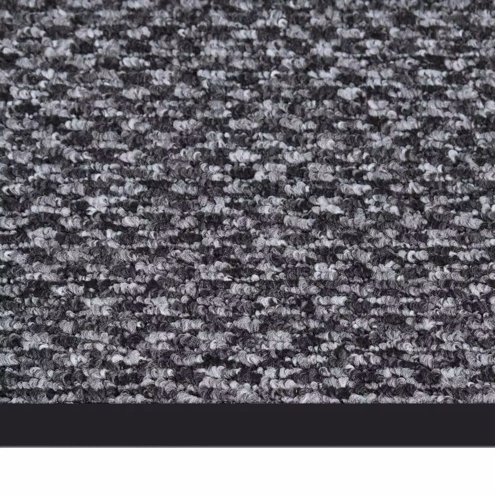 Berkfield Home Non-Slip Grey Rectangular Doormat W: 90 cm, D: 150 cm – 4