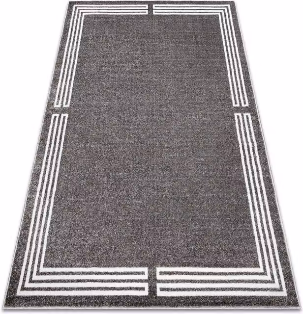 RugsX Mateo Grey High-Low Effect Modern Rectangular Rug W: 140 cm, L: 190 cm – 1