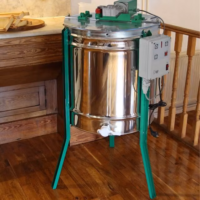 Actiasbee Electric Powered 9 Frame Honey Extractor in Silver