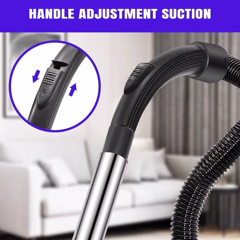 NESTLUNE Bagless Cylinder Vacuum Cleaner in Black, H 100 cm x W 15 cm x D 15 cm – 6