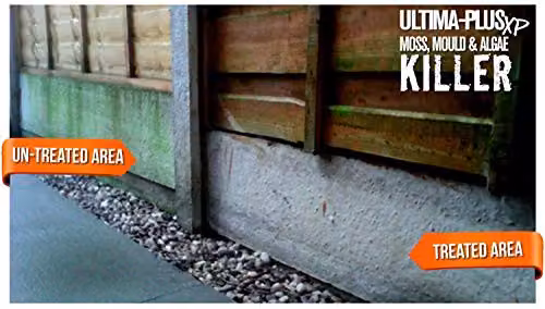 Ultima-Plus XP Green Mould and Algae Killer Patio Cleaner, 5 l Concentrate (Makes 25 l), White – 5