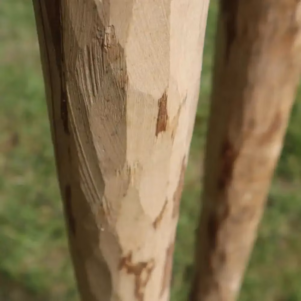 Woven Wood Rustic Chestnut Fence Posts for Hazel Hurdles, Brown, Height: 120 cm – 3