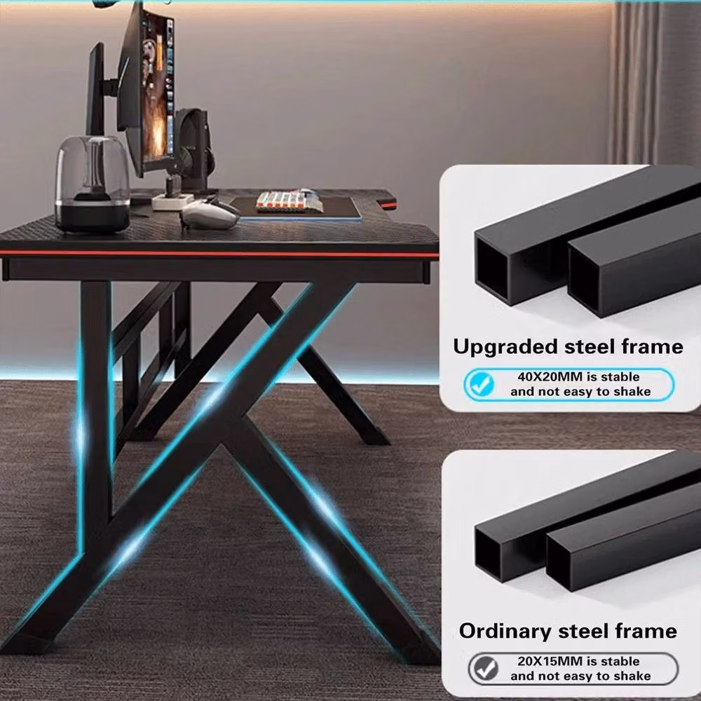 SPETLEK Black Computer Desk for Home Office, W/D/H: 120 x 60 x 75 cm – 4