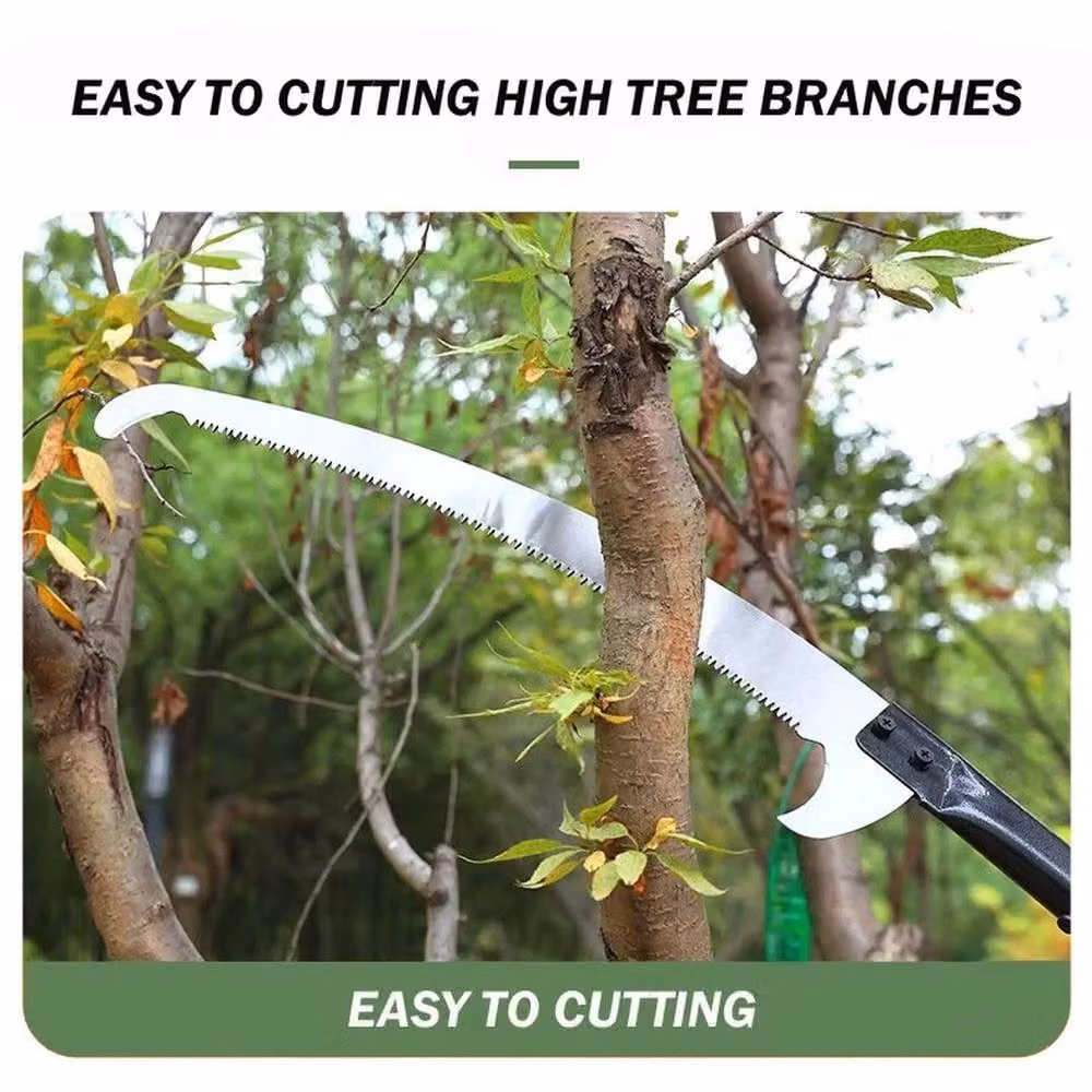 SPETLEK 2.5 Metre Extending Telescopic Aluminium Tree Saw Pruner in Silver – 4