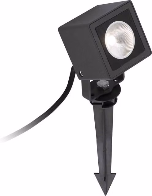 Sobek Faro LED Outdoor Ground Spike Light, Black, IP65