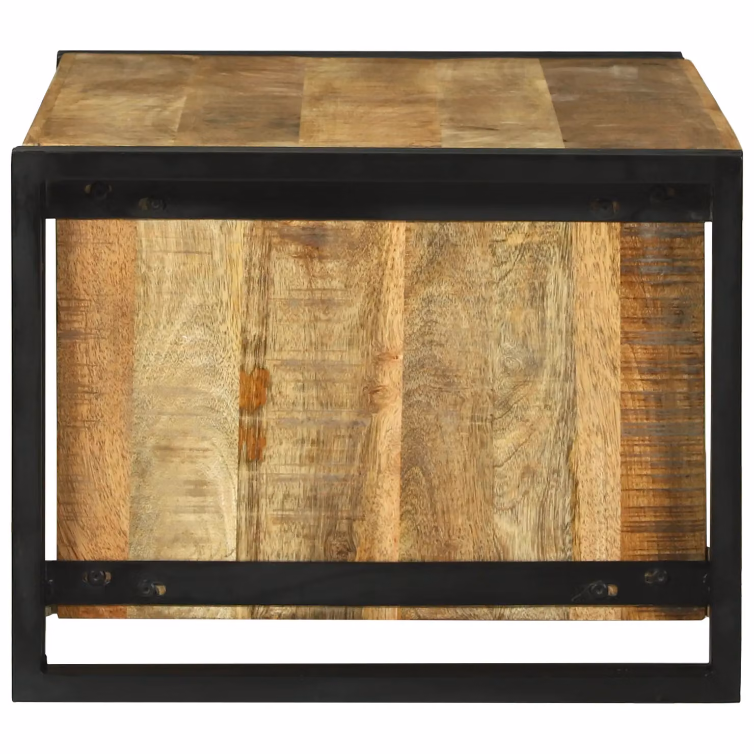 Berkfield Home Mango Wood Coffee Table in Brown, W/D/H: 90 x 50 x 38 cm – 3