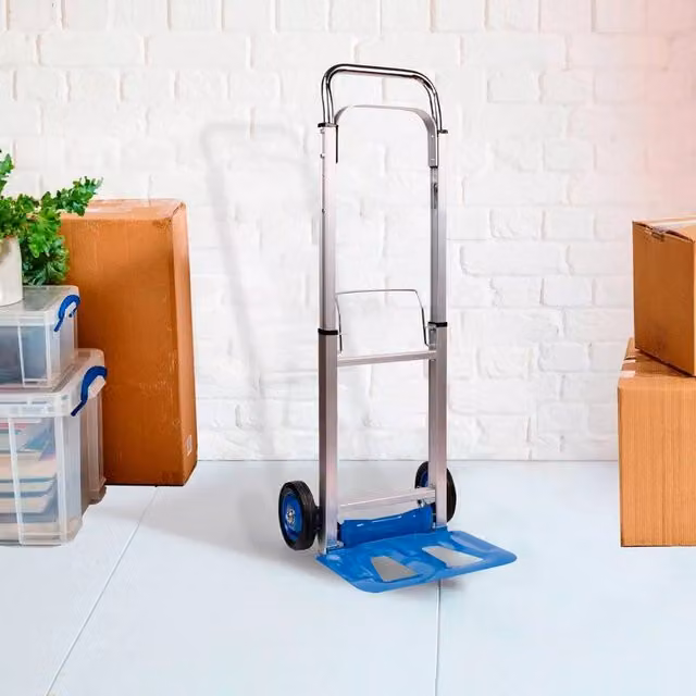 VOGREX Folding Sack Trolley with Extendable Handle, Multicolour, 100kg Capacity – 1