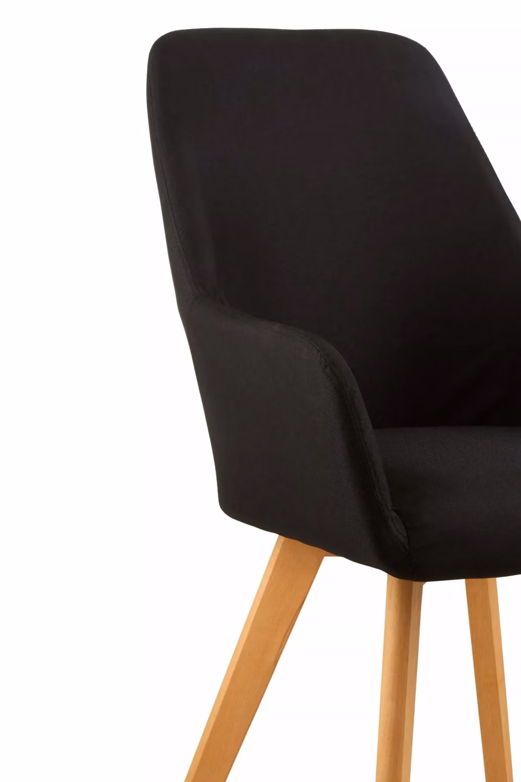 Orsina Stockholm Scandinavian Leisure Chair in Black Lacquered Beech Wood – 4