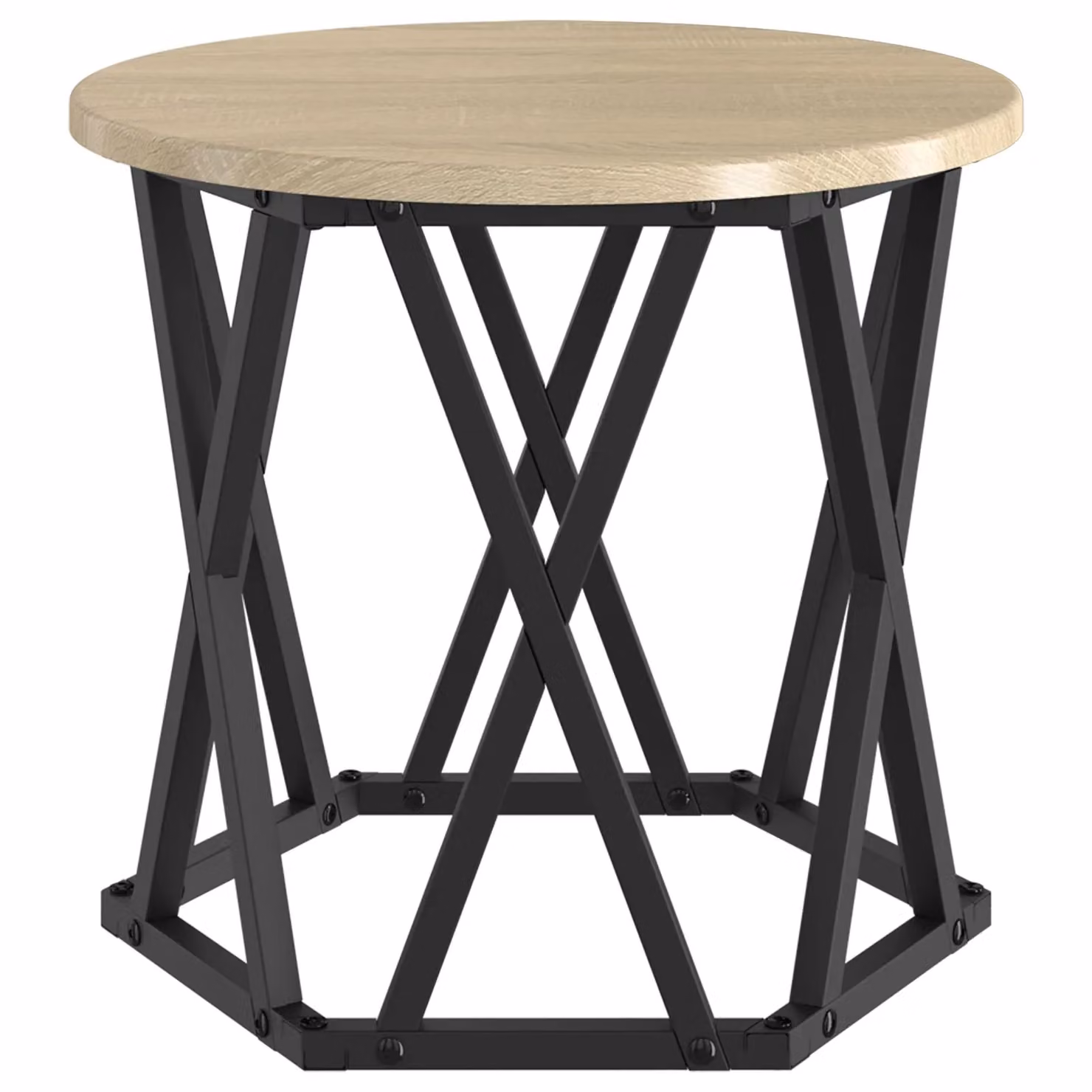 Berkfield Home Nesting Side Tables, Set of 3, Sonoma Oak Engineered Wood in Brown – 5