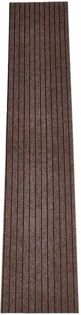 FORGEVIO Self-Adhesive Modern Home Office Floor Mat in Black and Brown, W: 40 cm x L: 200 cm